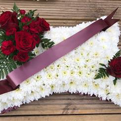 Funeral Pillow Burgundy