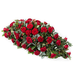 Red Rose Casket Spray