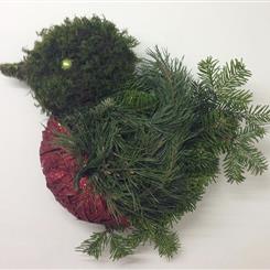 Handmade Christmas Robin Door Wreath