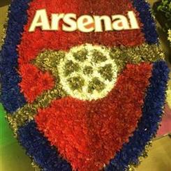 Arsenal Football Badge Funeral Flowers