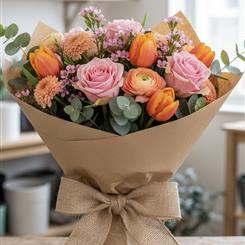 Sunset Spring Hand-tied Bouquet