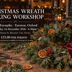 Christmas Workshop at The Turnpike Tuesday 1st December 2026