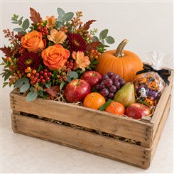 Halloween Flower, Fruit and Treat Crate 